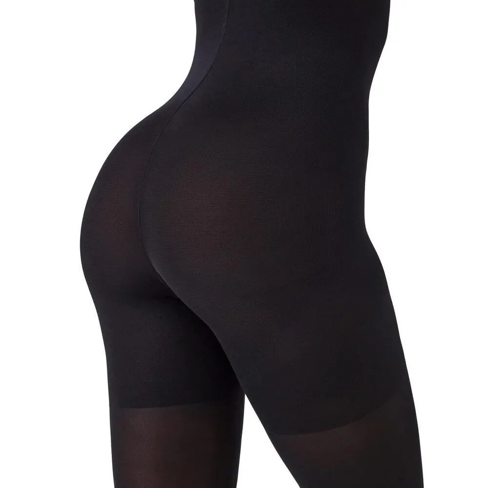 SPANX SPANXshape High-Waisted Mid-Thigh Tight-End Tights Very Black A